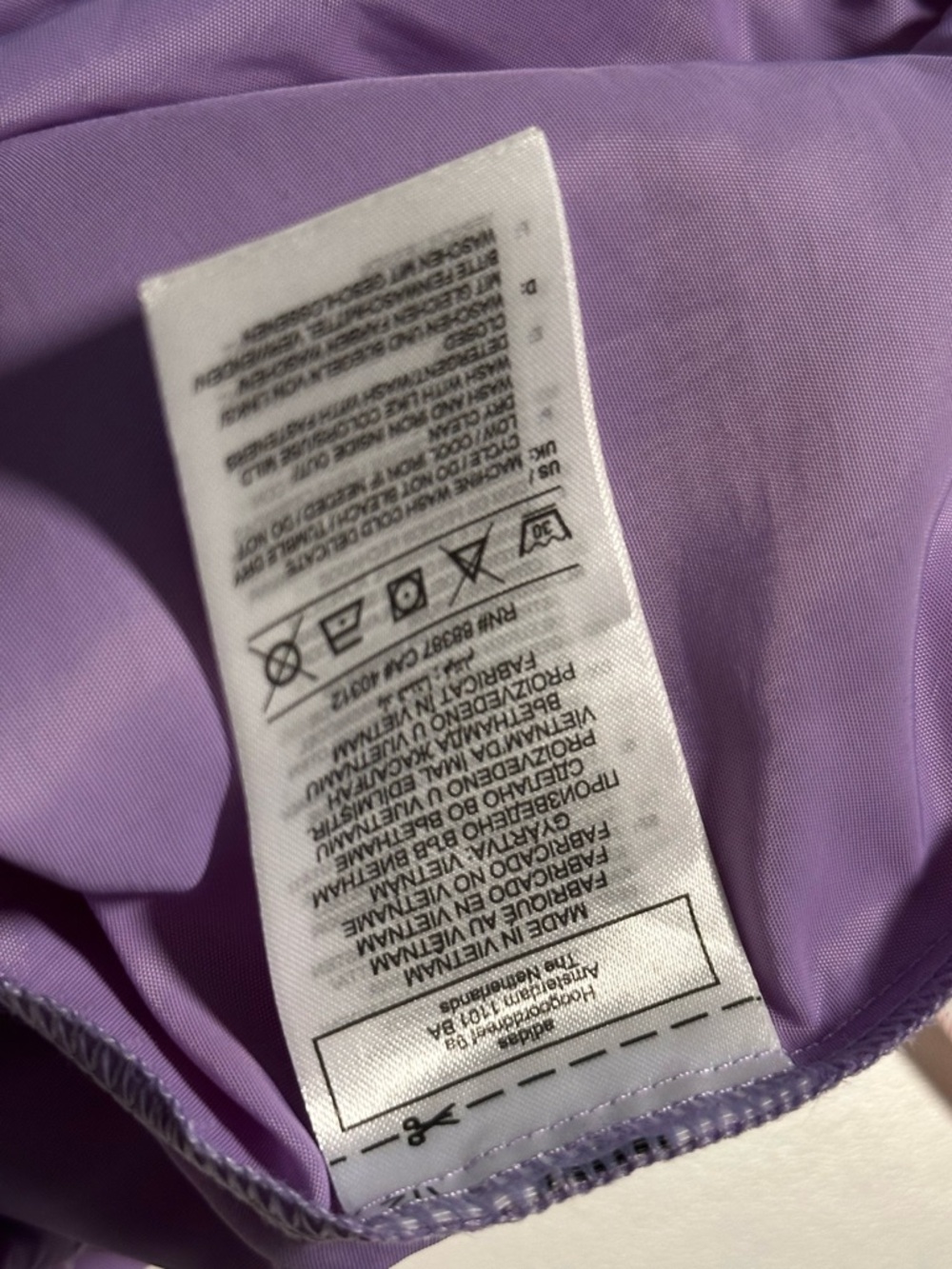 adidas Originals Women’s Lavender Wide-Straight Leg Track Pants IC5443 2XS - Picture 9 of 9